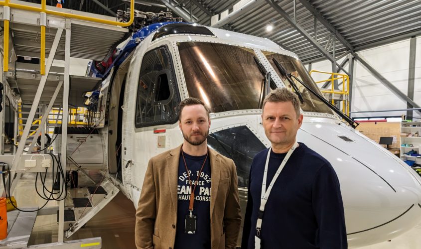 Mats Thune og Arne Martin Gilberg fra Air Contact Group AS Foto: SAFE